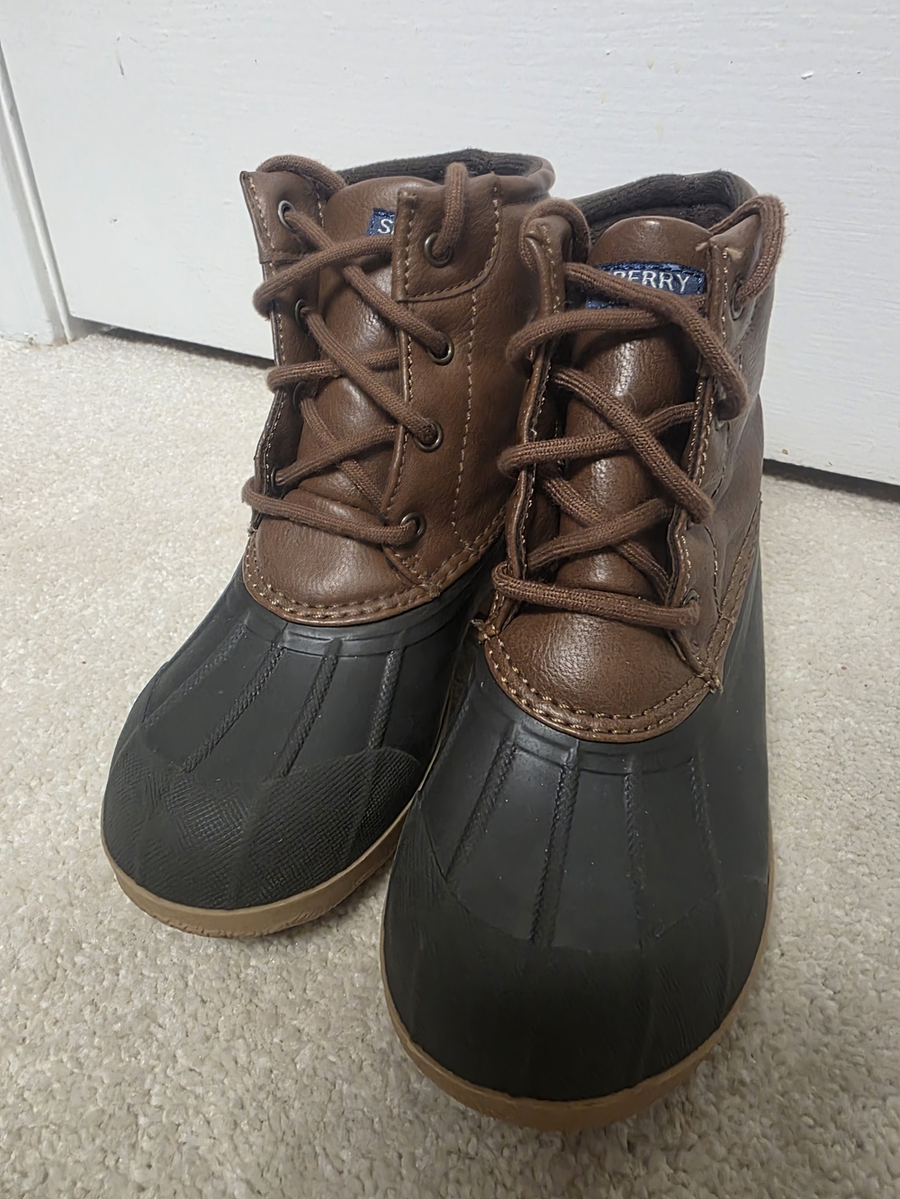 Sperry Kids Brown & Black Duck Boots